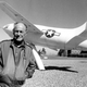 In this Sept. 4, 1985 file photo, Chuck Yeager, the first pilot to break the sound barrier in 1947, poses at Edwards Air Force Base, Calif., in front of the rocket-powered Bell X-IE plane that he flew. Yeager died Monday, Dec. 7, 2020, at age 97.